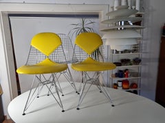 DKR Bikini Wirechair designed by Eames for Vitra  Lederbezug   Neuwertig