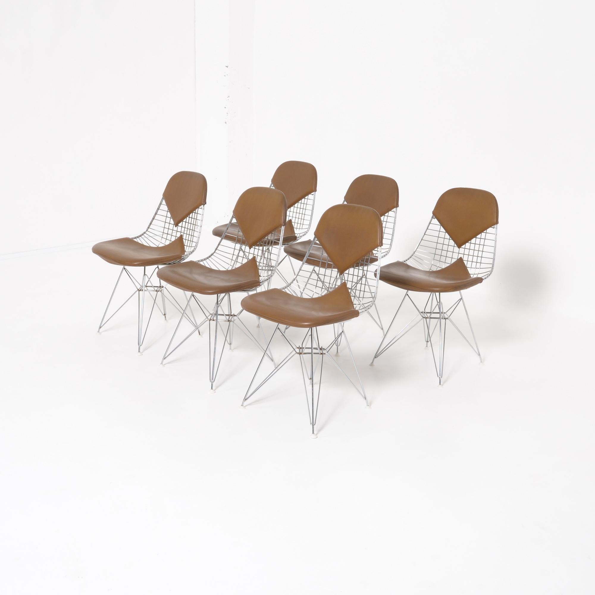 Mid-Century Modern DKR Wire Chairs 'Bikini' by Eames for Herman Miller
