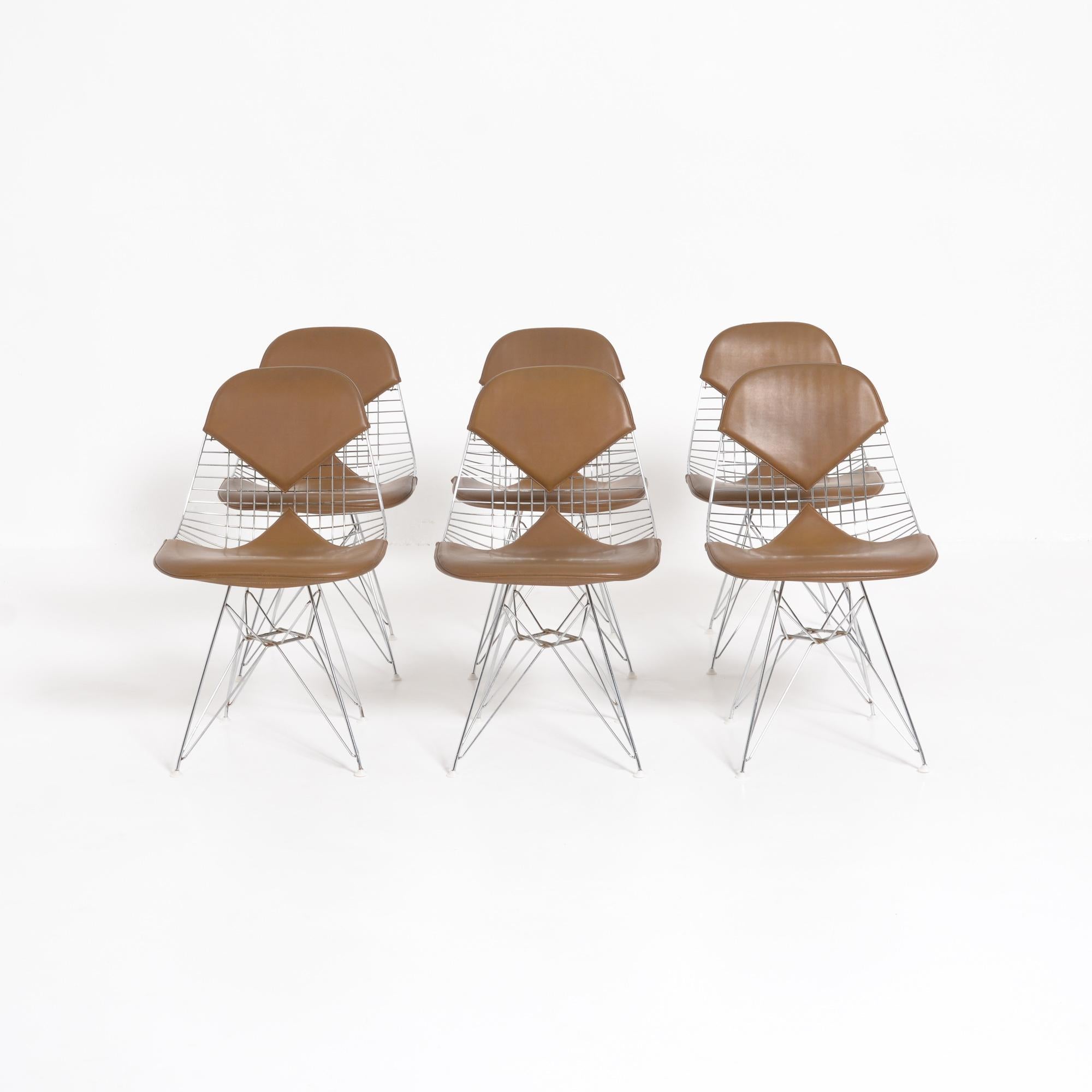 Belgian DKR Wire Chairs 'Bikini' by Eames for Herman Miller