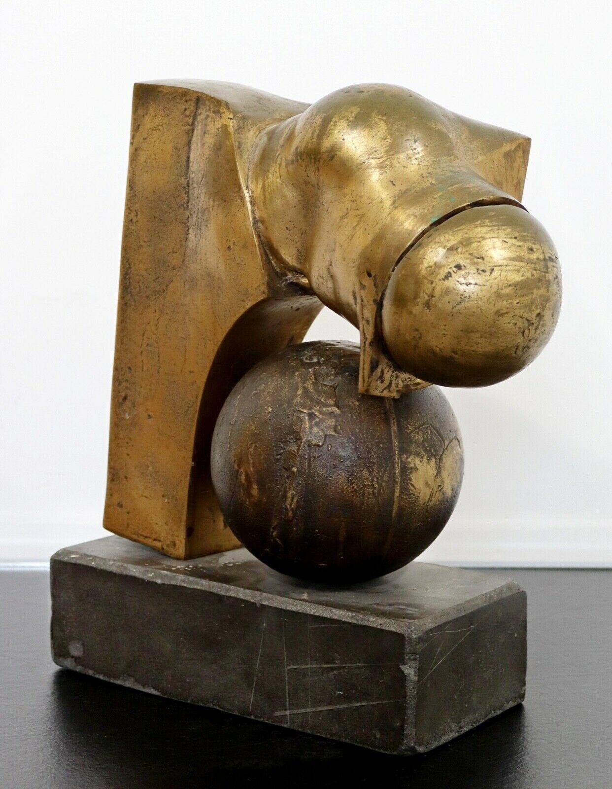 D.L. Dening Bronze Contemporary Abstract Sculpture 2