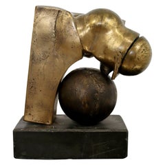 D.L. Dening Bronze Contemporary Abstract Sculpture