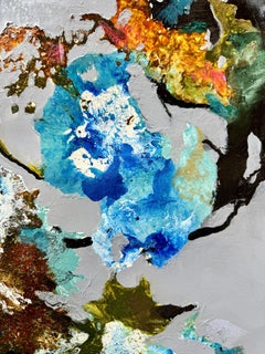 Persuasión azul, Pintura, Acrílico sobre papel