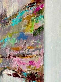 Boat House at the Chateau, Abstract Painting