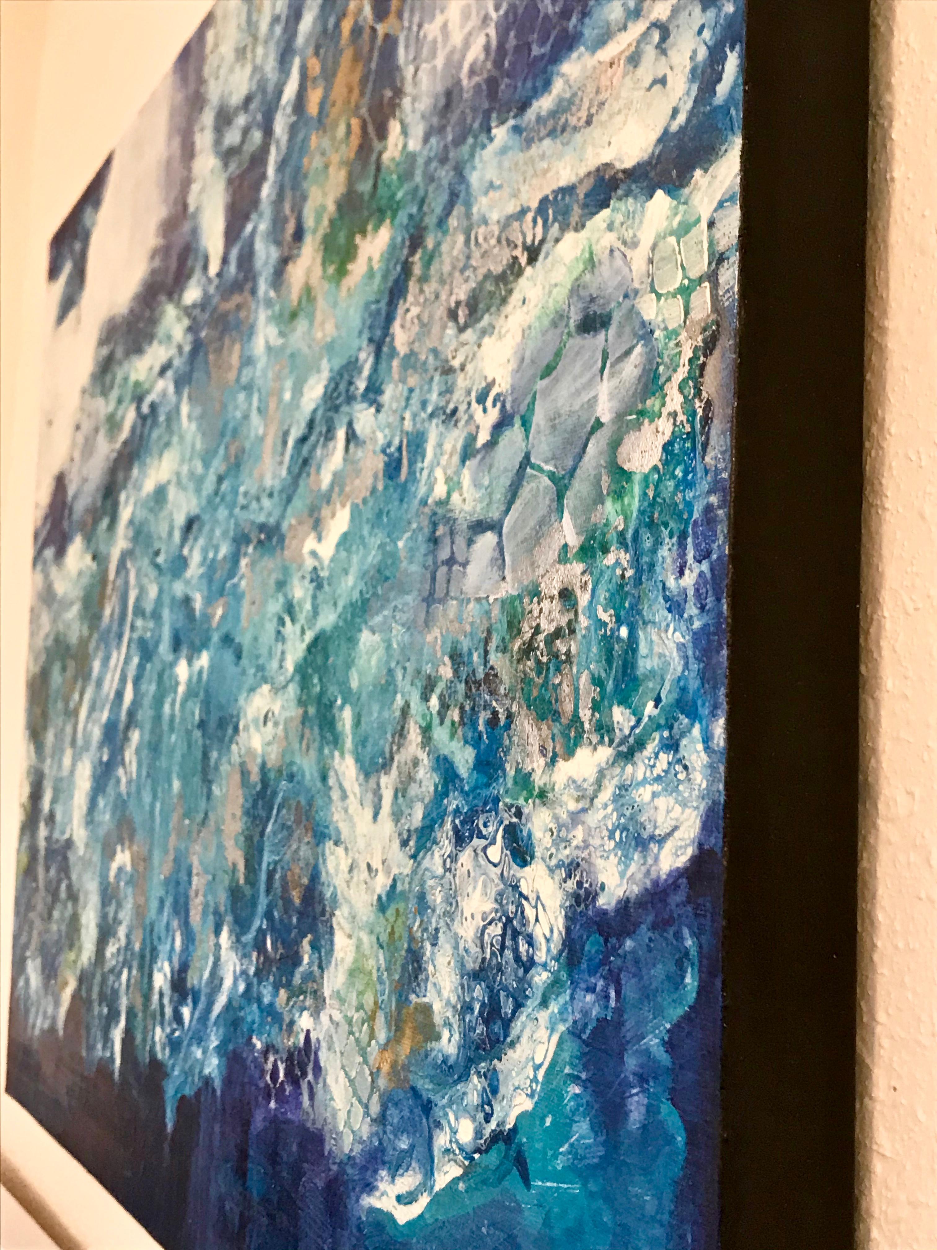 Peinture abstraite - Mousse de mer - Painting de DL Watson