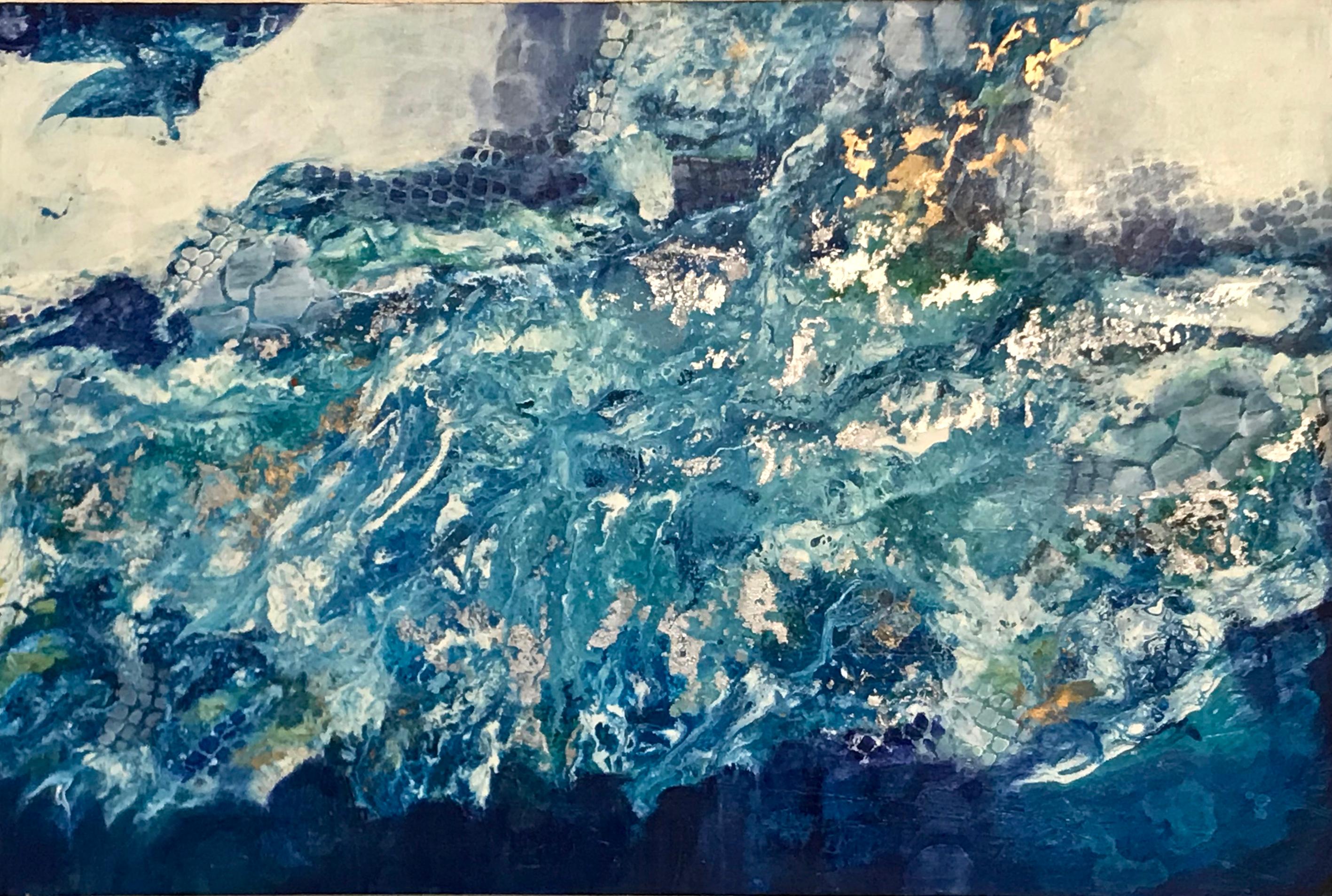 Abstract Painting DL Watson - Peinture abstraite - Mousse de mer
