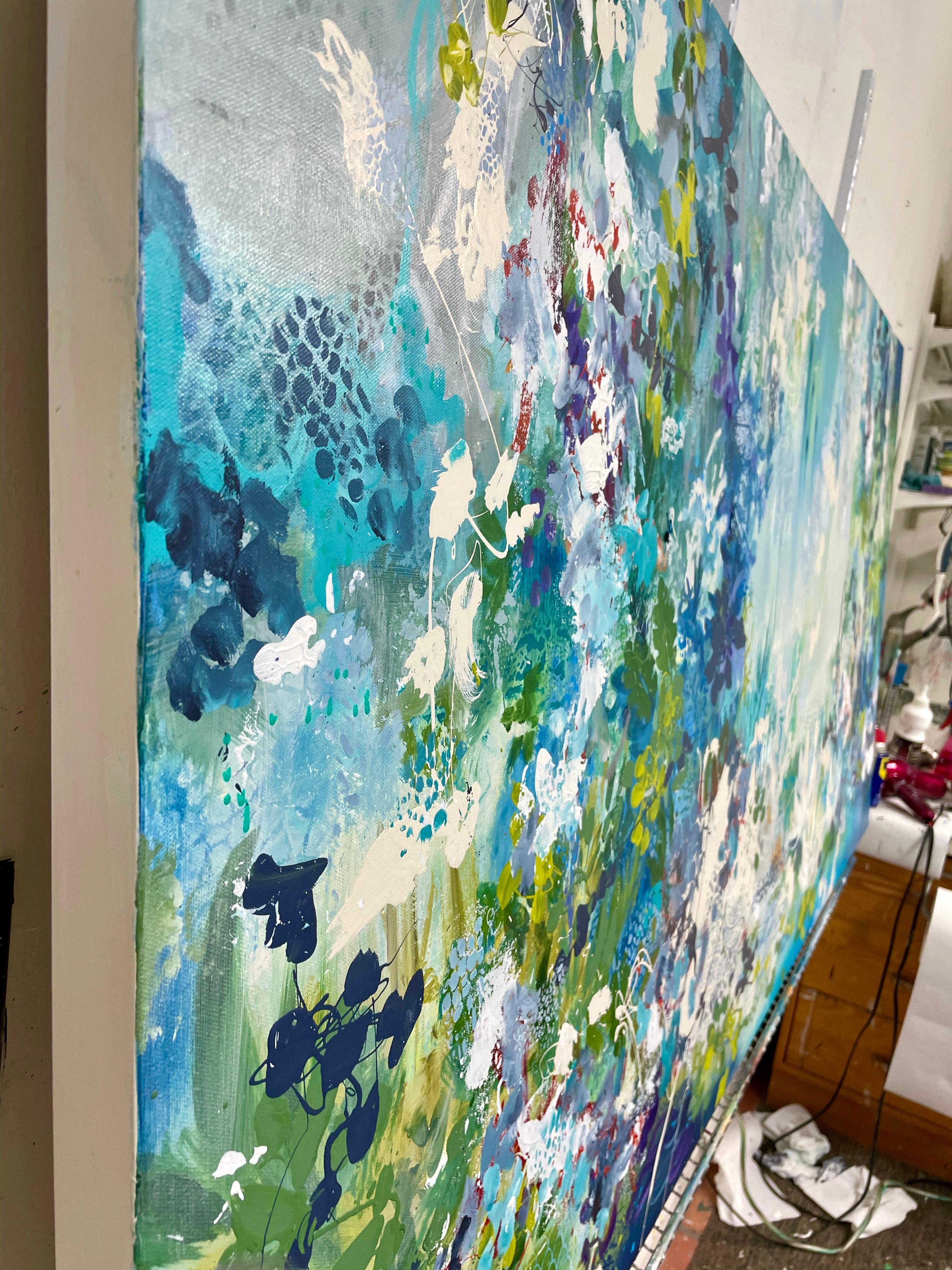 Giardino segreto, pittura astratta - Painting di DL Watson