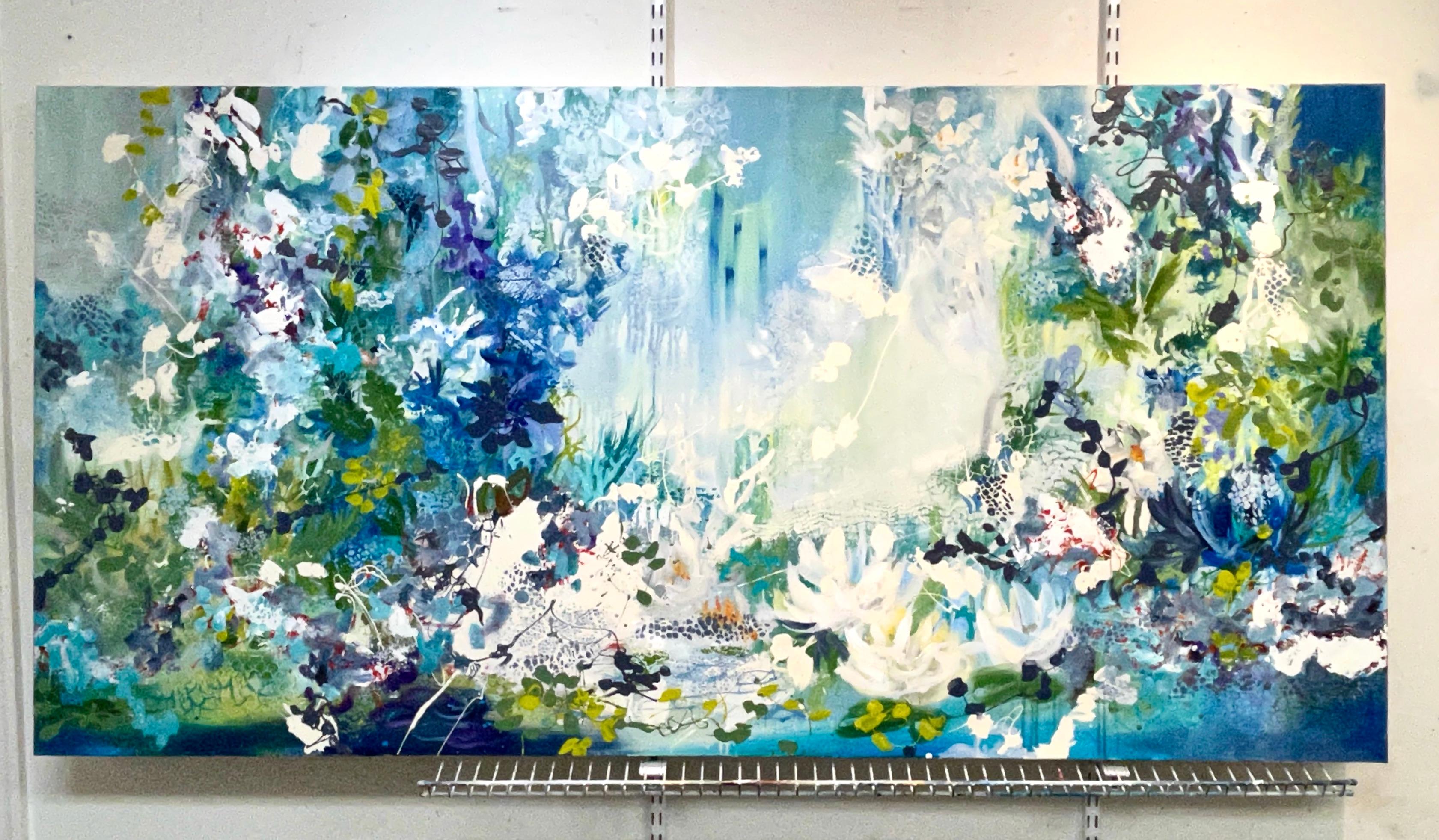 Giardino segreto, pittura astratta - Painting Astratto di DL Watson