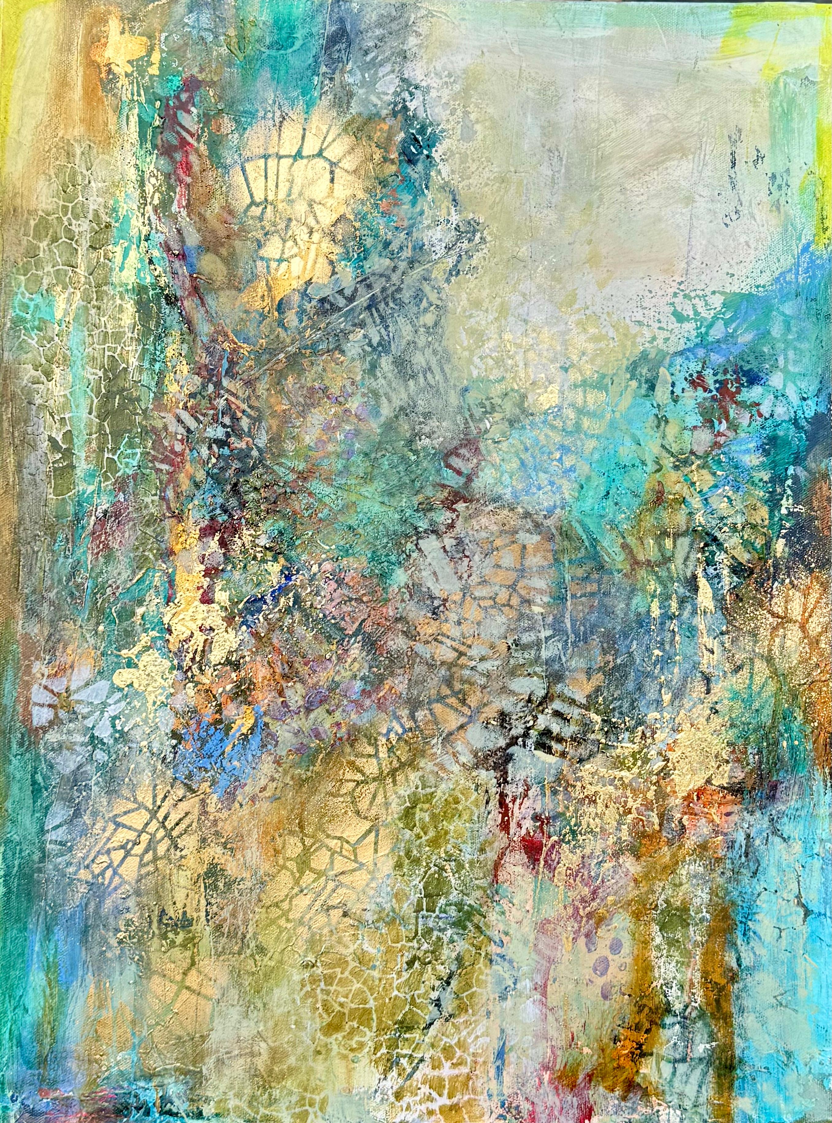 Abstract Painting de DL Watson - «Sol por la mañana», pintura abstracta