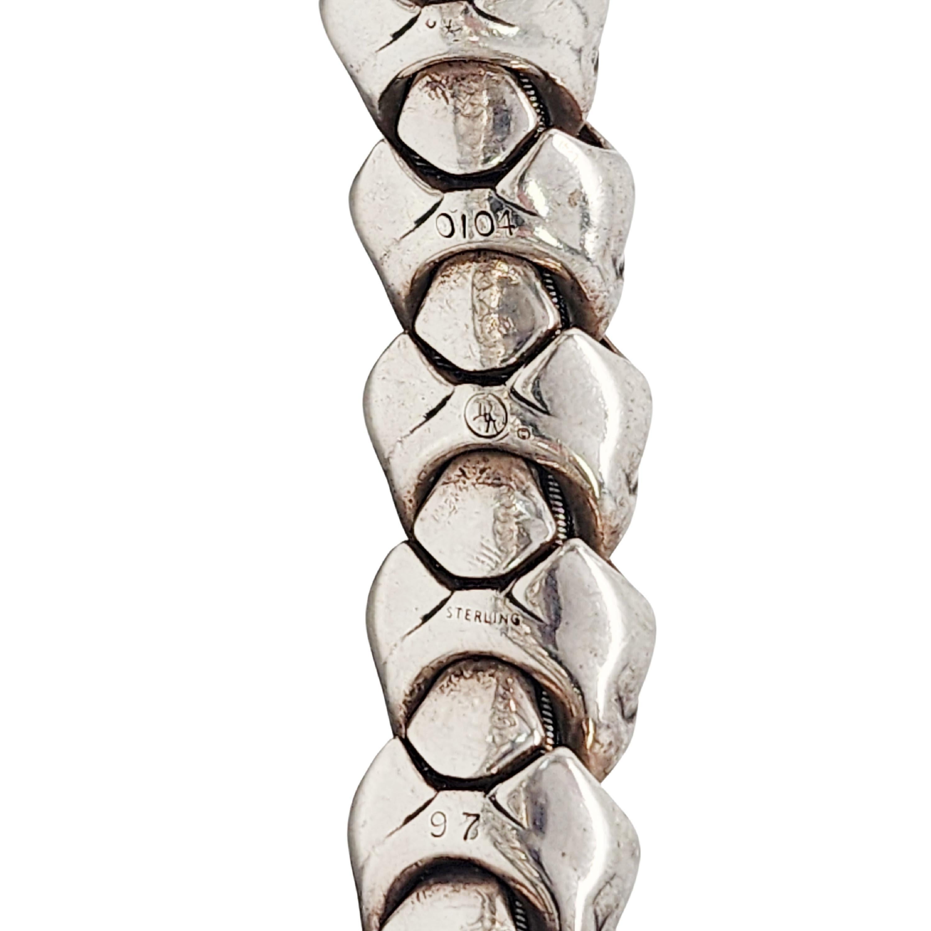 DLA Silverware Bracelet unisexe Vertebrae en argent sterling #16050 en vente 3
