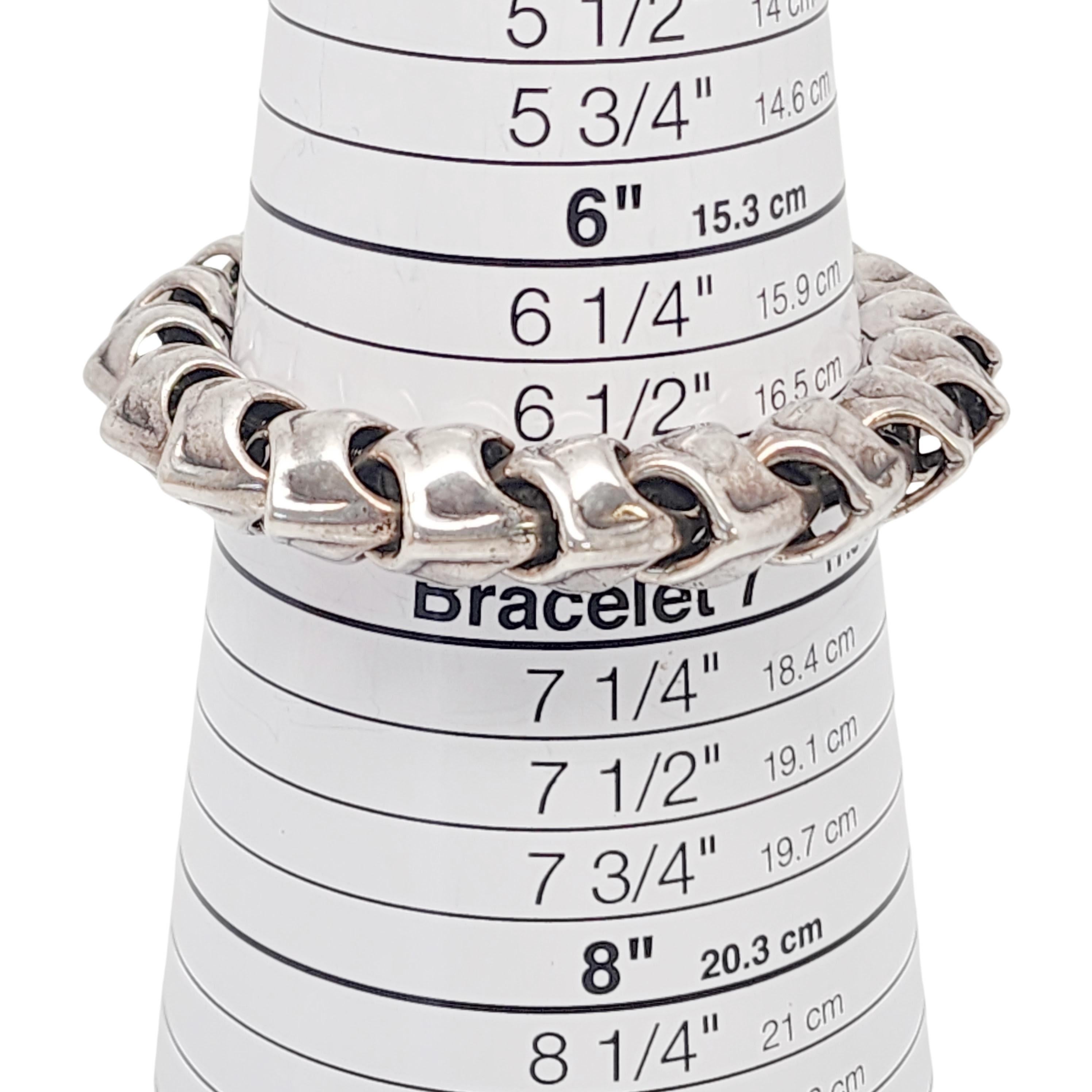 DLA Silverware Sterling Silver Vertebrae Unisex Bracelet #16050 For Sale 5