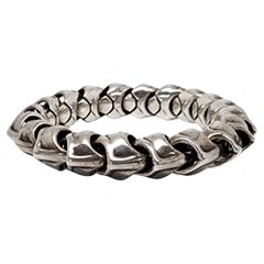 DLA Silberwaren Sterlingsilber Vertebrae Unisex-Armband #16050