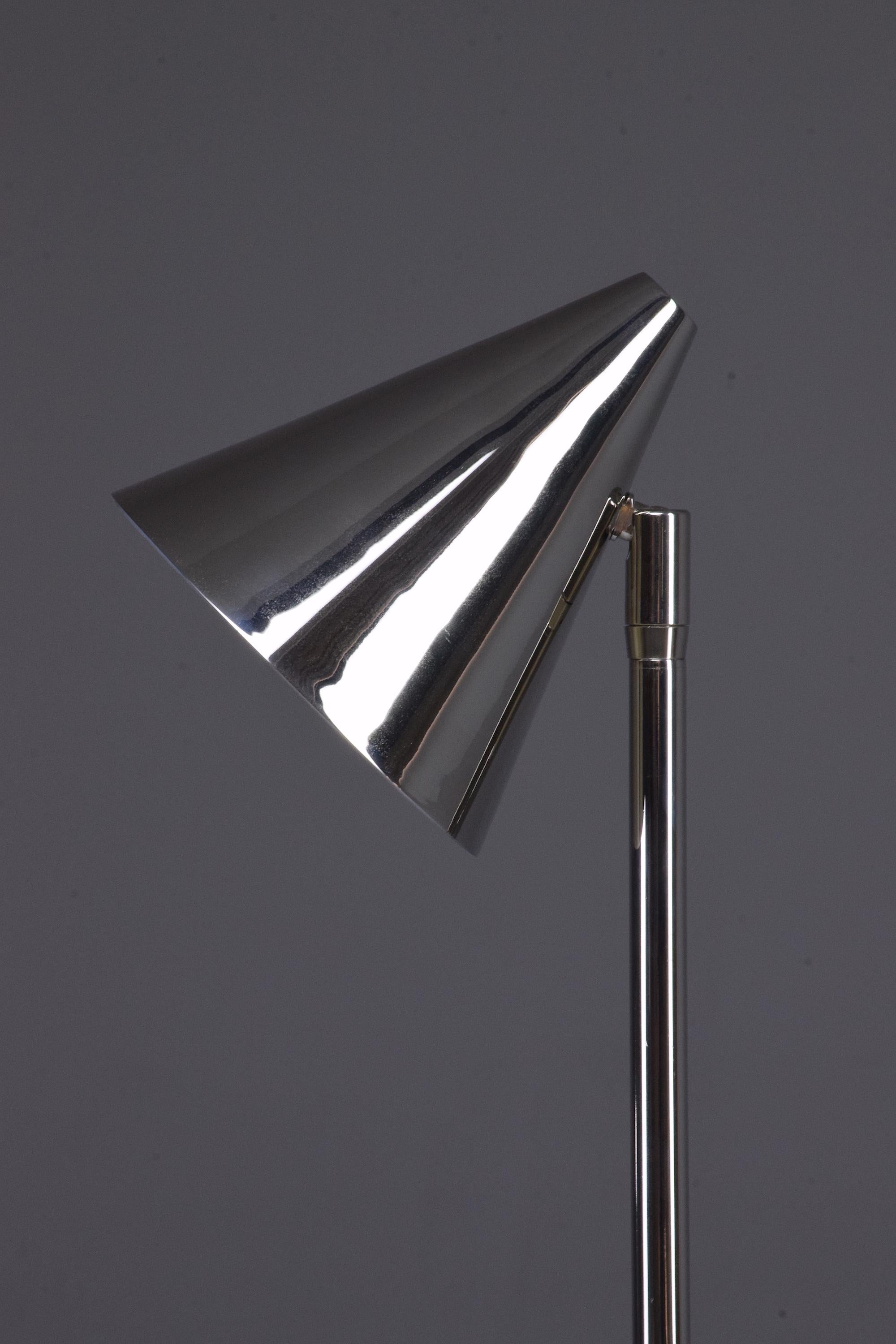 De.Light T2 Nickeled Brass Desk Lamp, Flow 2 Collection For Sale 2