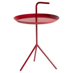 Dlm Cherry Red High Gloss Portable Side Table by Thomas Bentzen for Hay