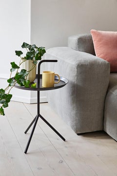 Dlm Portable Side Table D48, Black by Thomas Bentzen for Hay