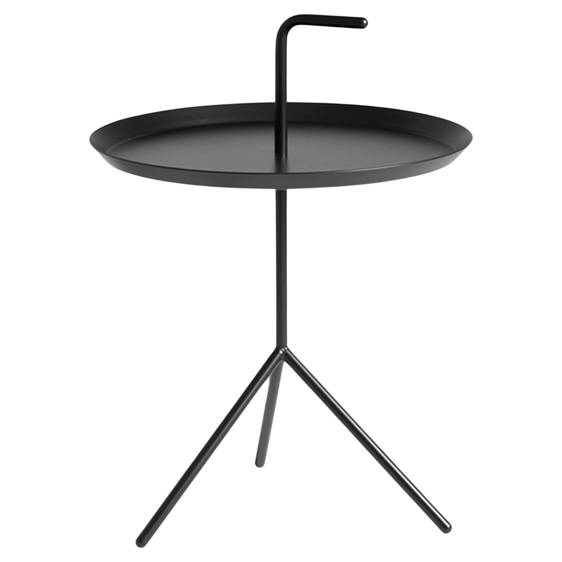 Dlm Portable Side Table D48, Black by Thomas Bentzen for Hay