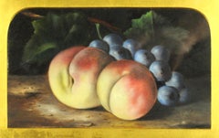 Antique Still Life with Peaches and Grapes