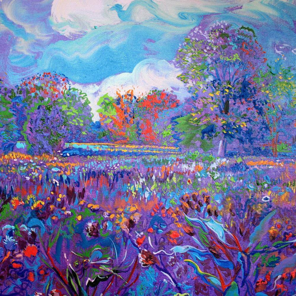 Dmitri Wright - Abeja y libélula, Pintura 2017 4