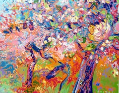 Dmitri Wright - Apple Blossom Opus 2, Painting 2017