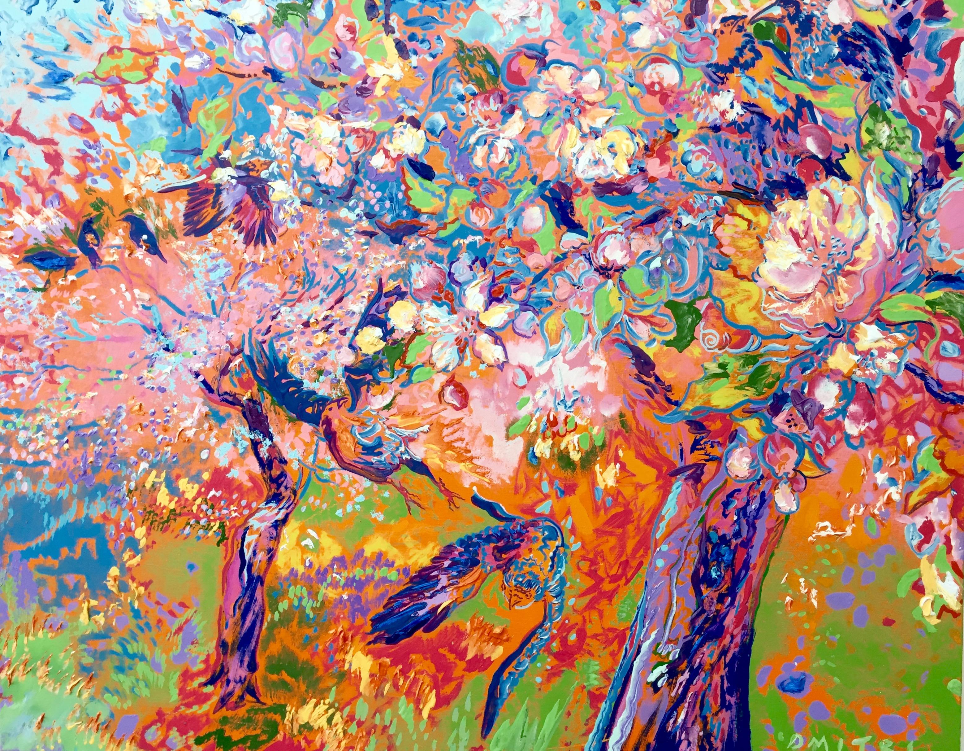 Dmitri Wright - Apple Blossom Opus 2, peinture de 2017