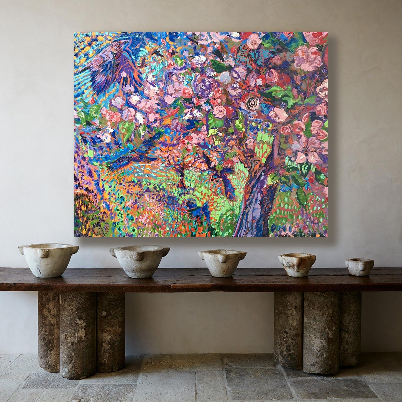 Dmitri Wright – Apfelblüten Opus 3, Gemälde 2018 im Angebot 1