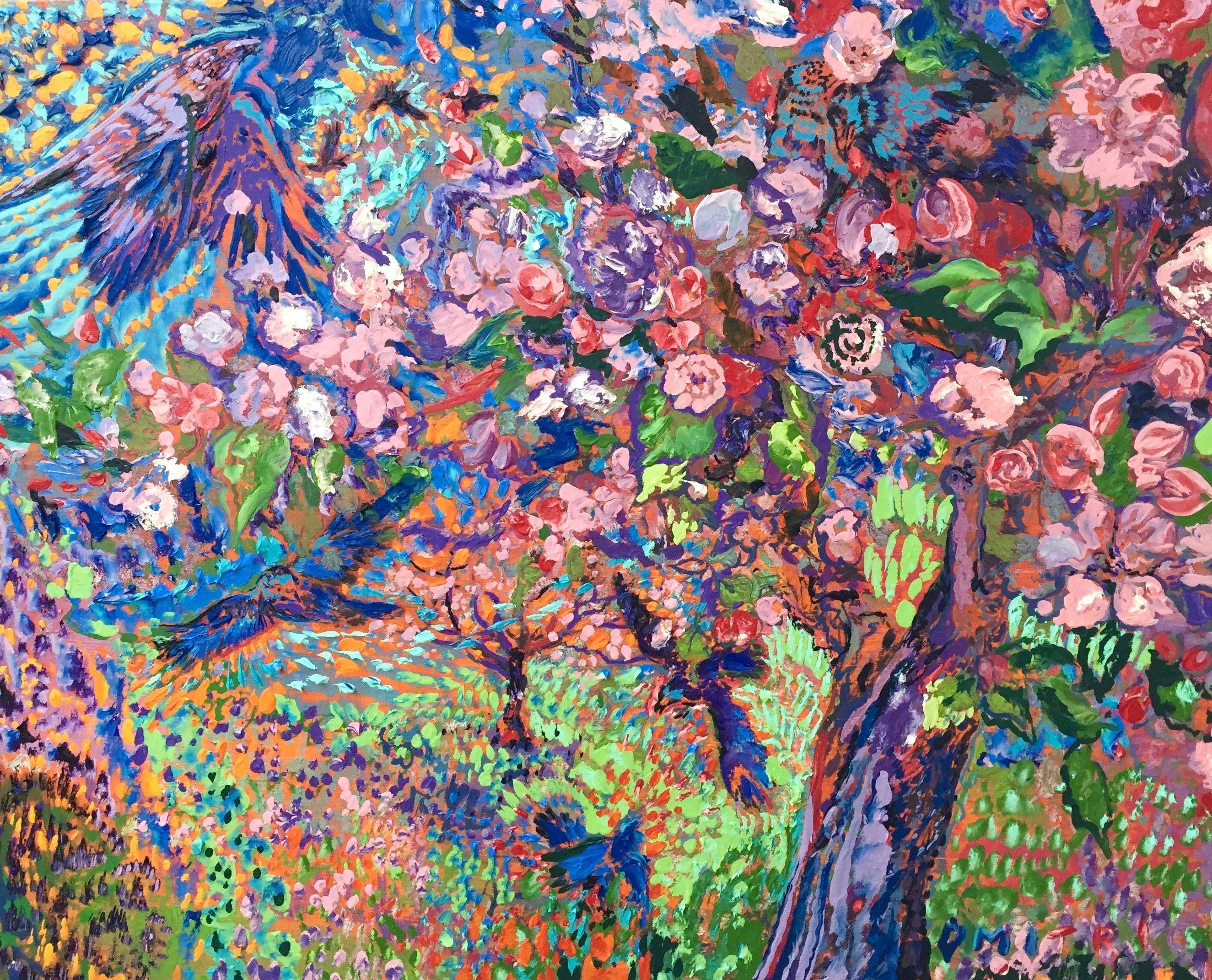 Dmitri Wright - Apple Blossoms Opus 3, peinture de 2018