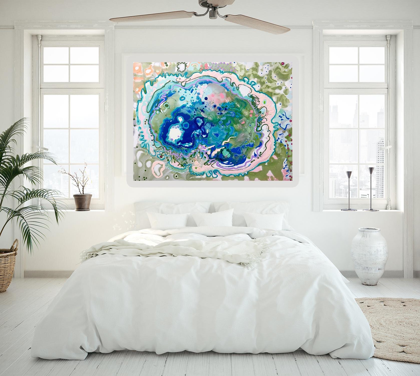 Dmitri Wright – Azul, Gemälde 2018 im Angebot 1
