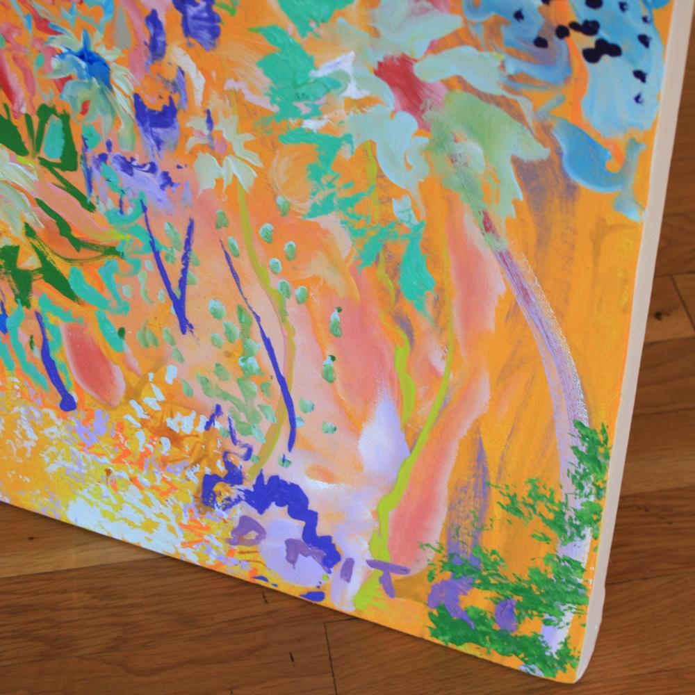 Dmitri Wright - Farfalla e libellula, pittura 2017 in vendita 3