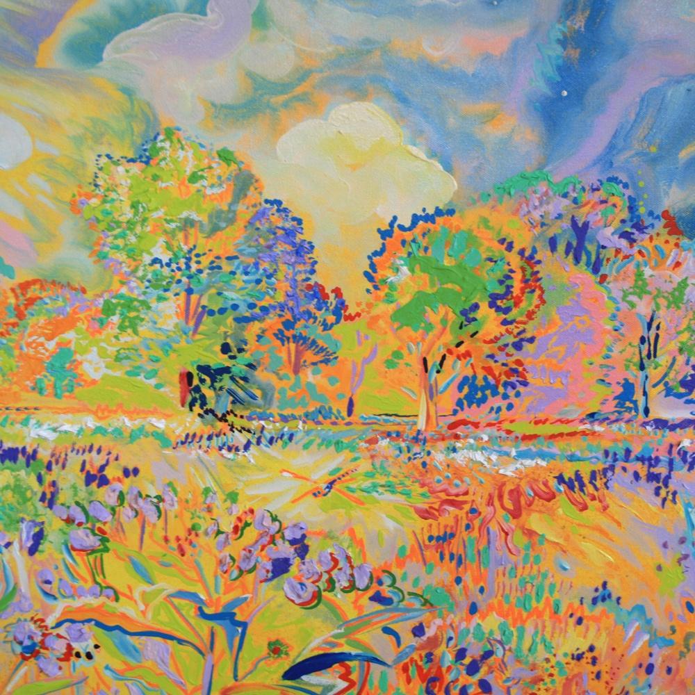 Dmitri Wright - Butterfly and Dragonfly, Painting 2017 5
