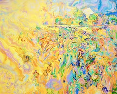 Dmitri Wright - Papillon et libellule, peinture 2017