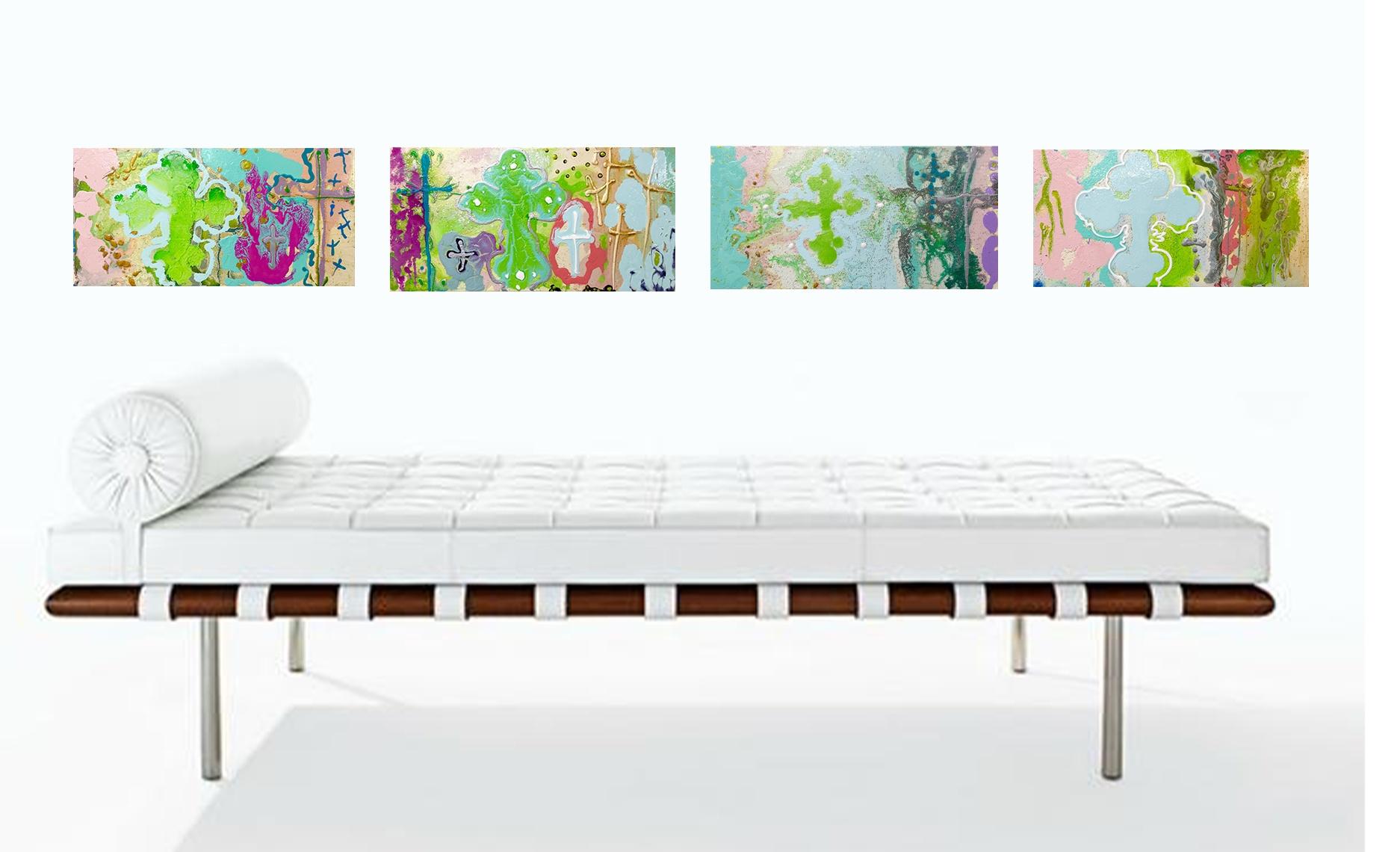 Dmitri Wright - Cruces Opus II, peinture de 2018 en vente 1