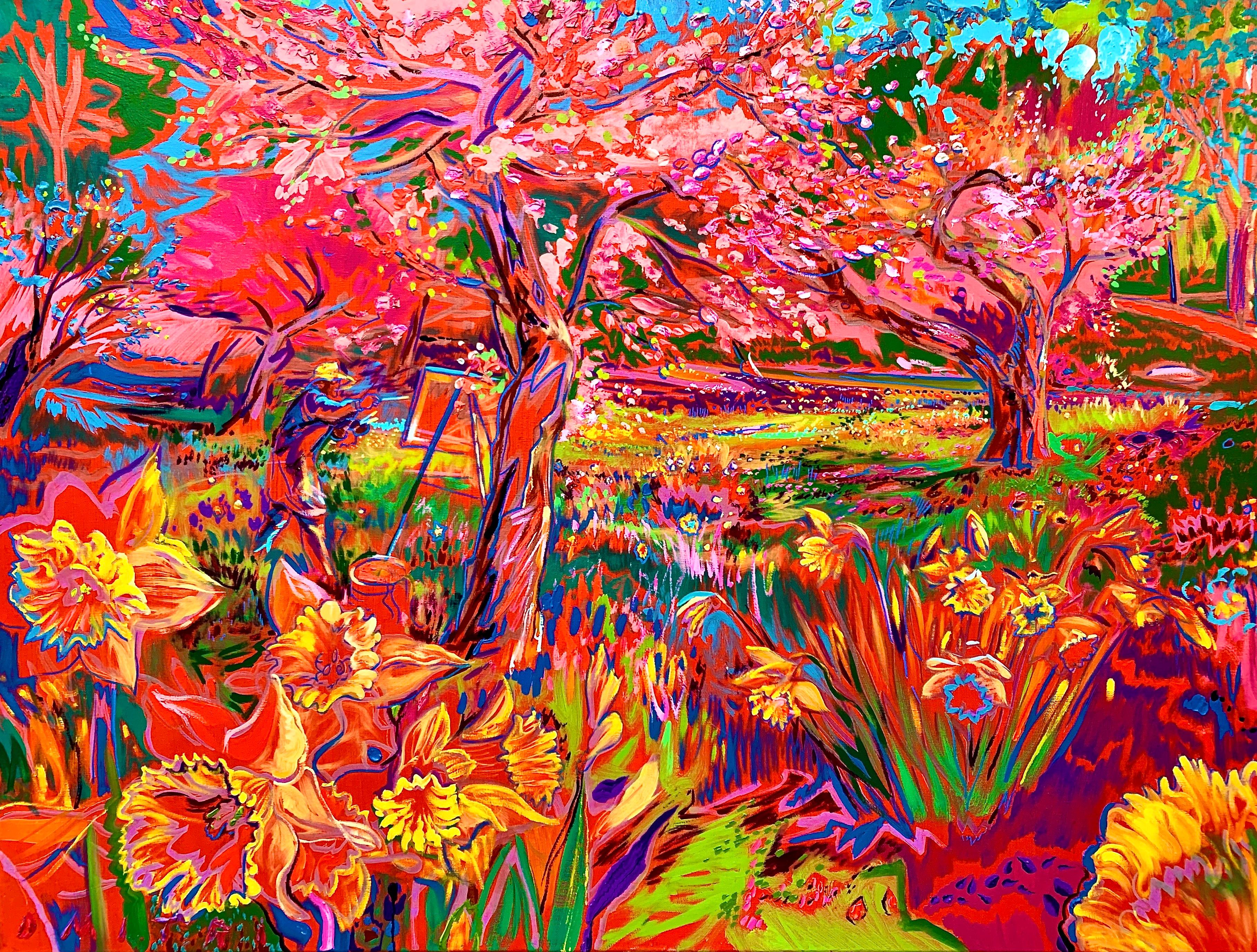 Dmitri Wright - Daffodils Bursting, Painting 2021