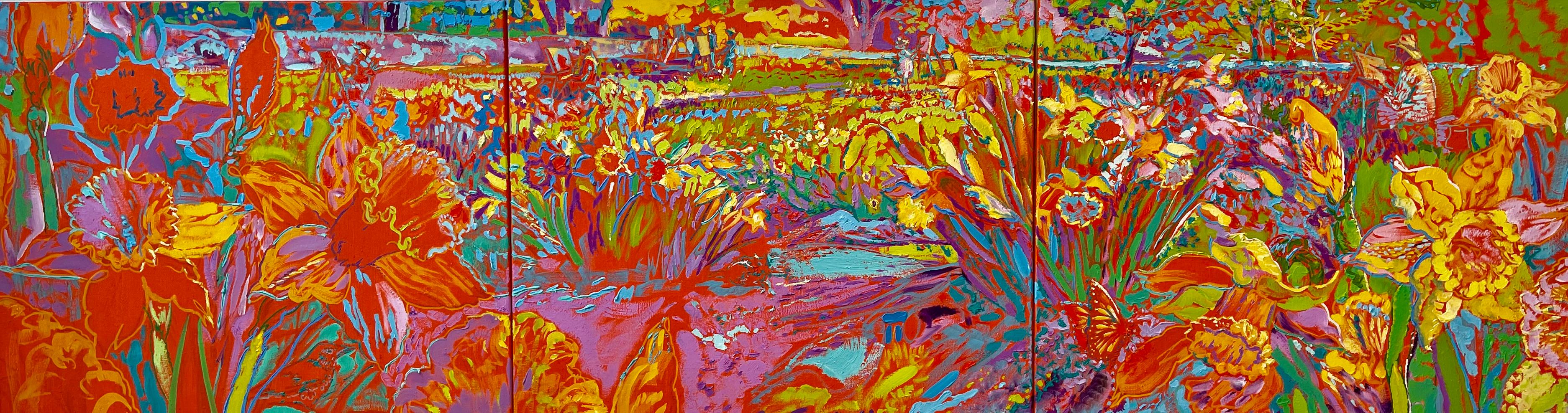 Dmitri Wright – Daffodils Cascading, Gemälde 2021