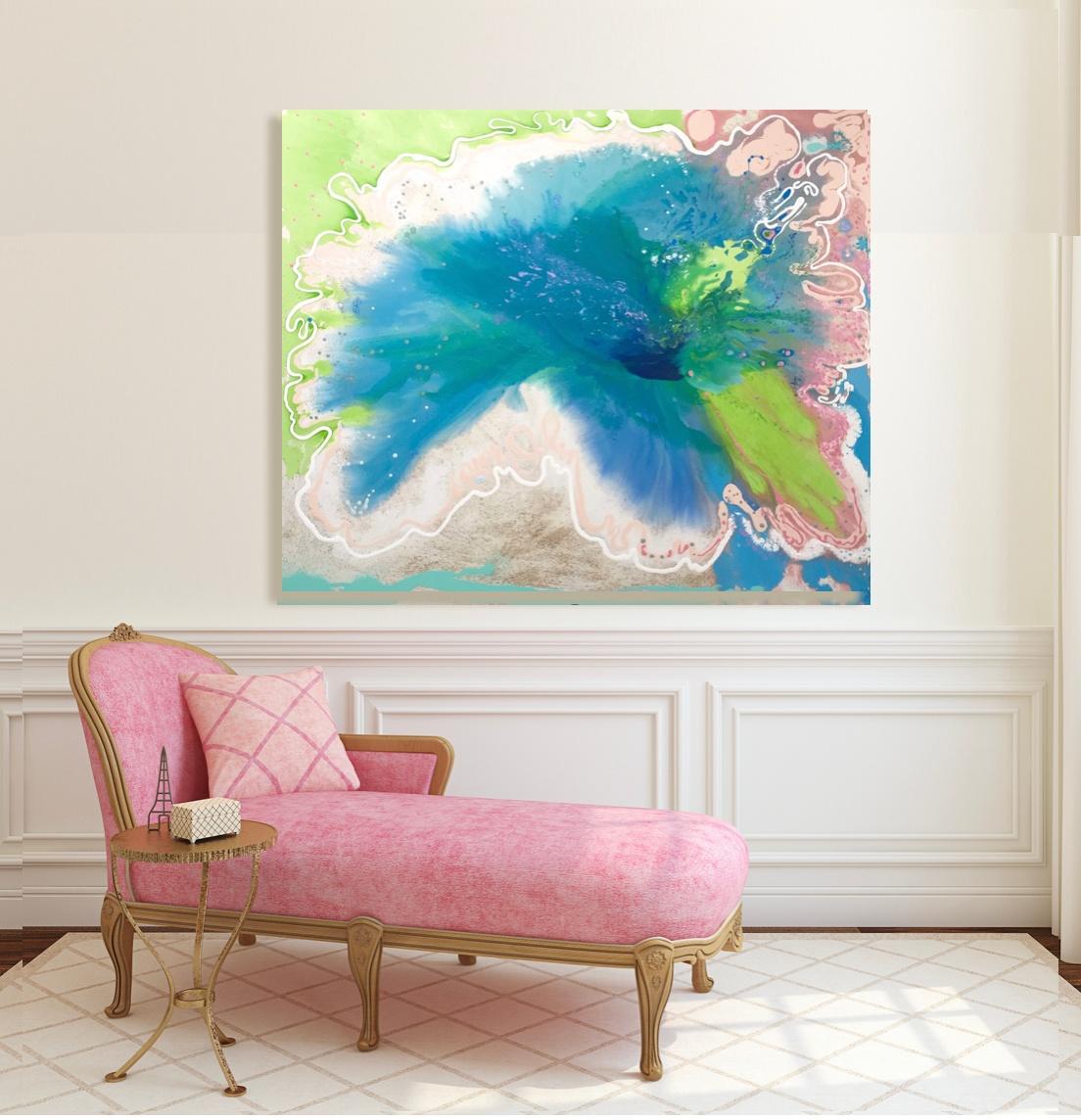 Dmitri Wright - Eau Fluer, Painting 2018 For Sale 1