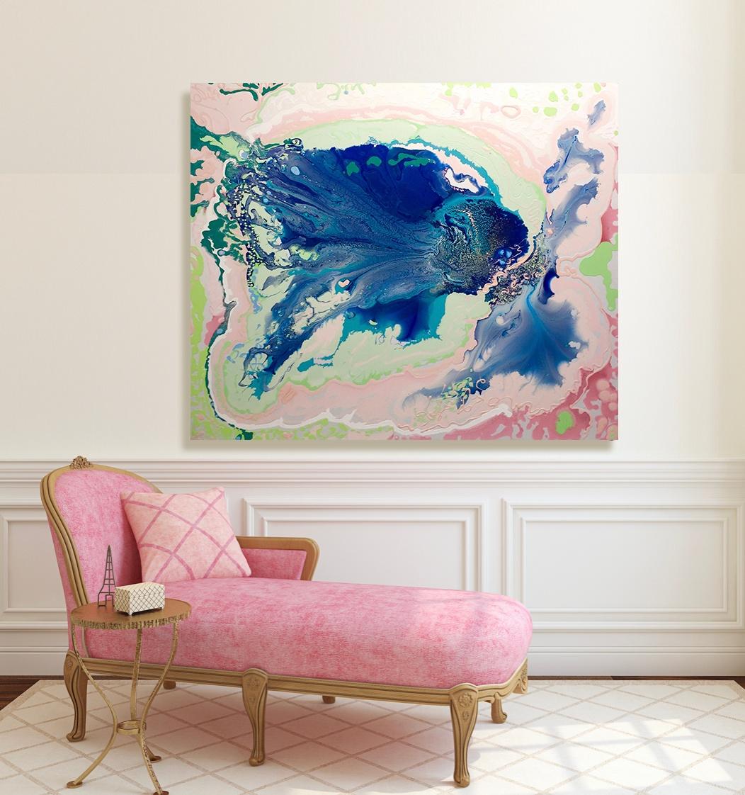 Dmitri Wright - La Mare, peinture 2018 en vente 1