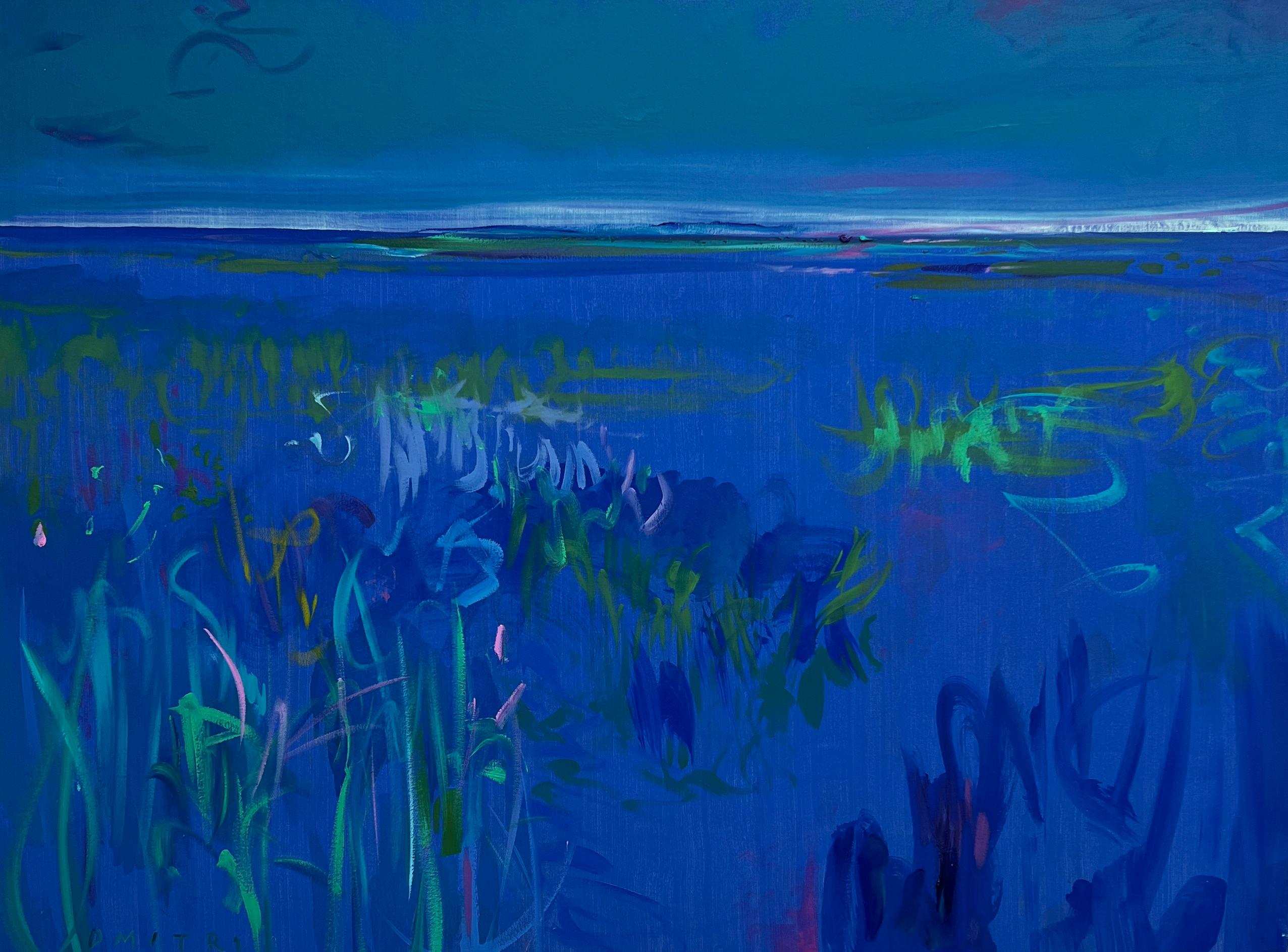 Olio su pannello

Serie di Compieta:
Compline è un pezzo recente, un'opera che onora il New England. È il culmine di ciò che ho sviluppato e sperimentato in quei decenni di pittura e trekking nel nord-est tra gli anni '70 e '90, e di ciò che ho