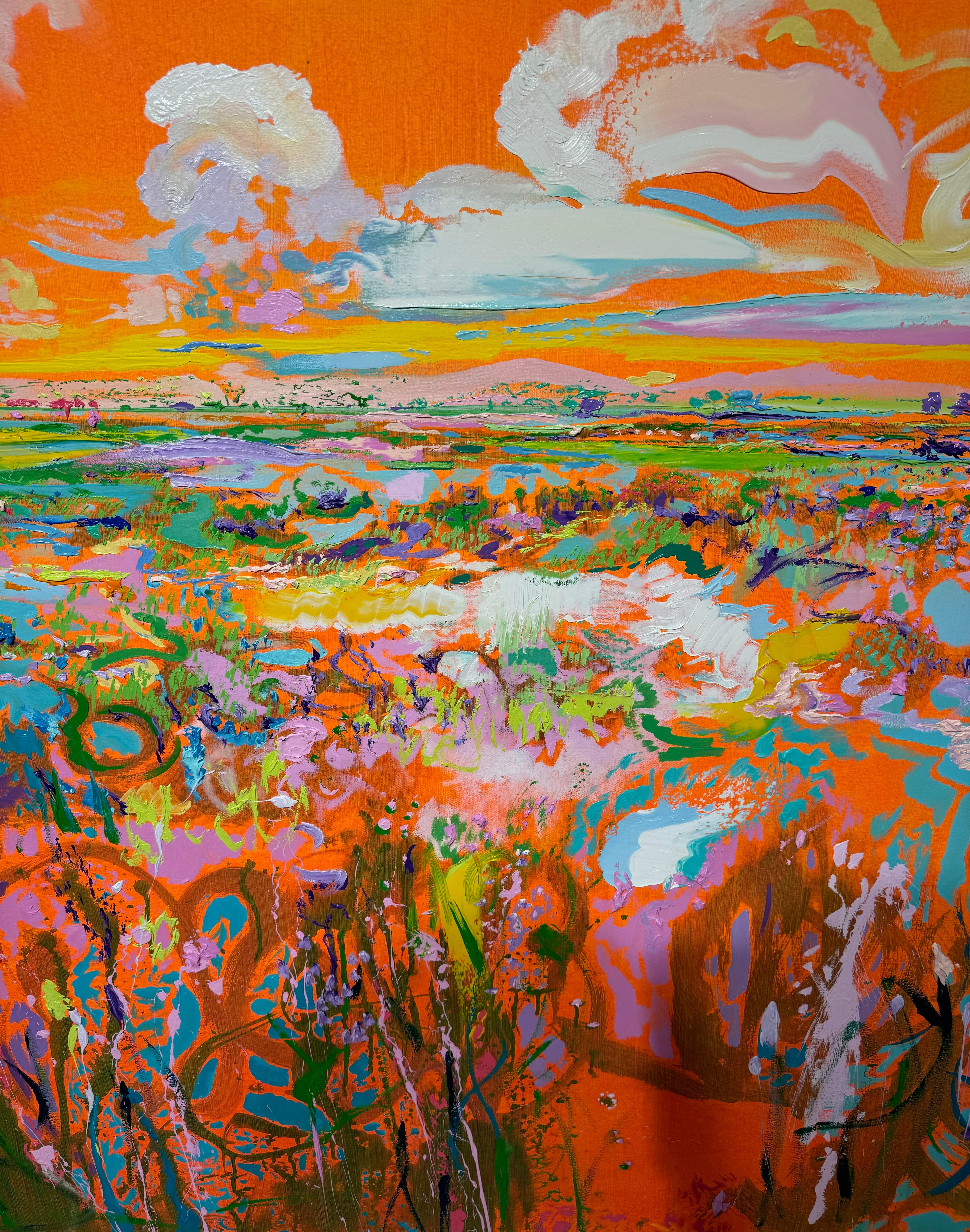 Dmitri Wright – Mind Meadow Wetlands, Gemälde 2024 im Angebot 1