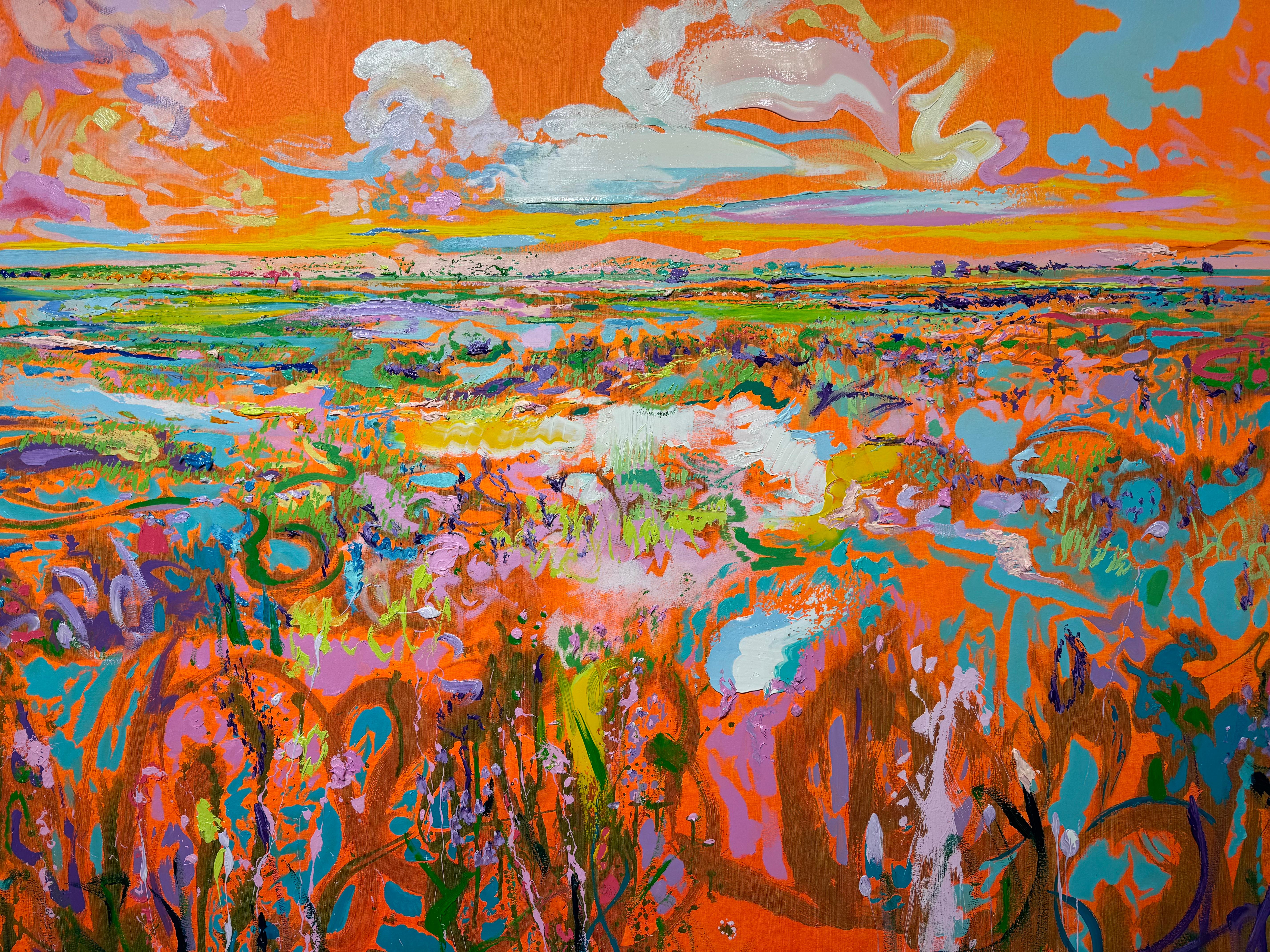 Dmitri Wright – Mind Meadow Wetlands, Gemälde 2024 im Angebot 3