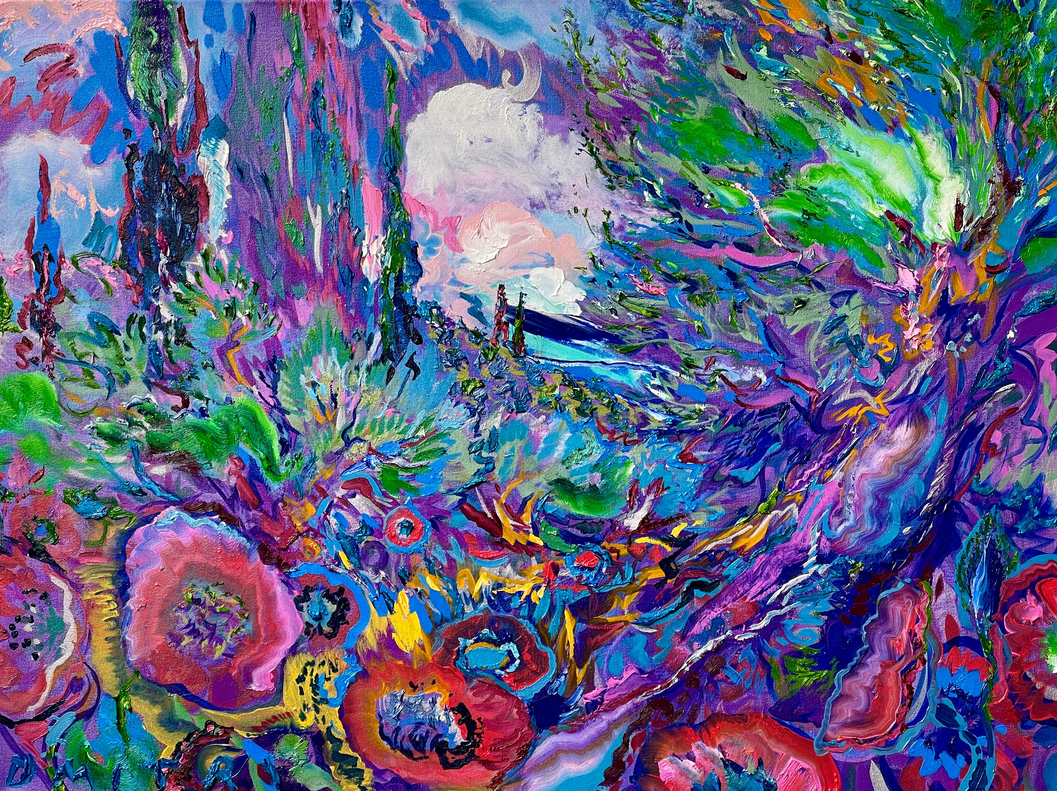 Dmitri Wright - Papaveri notturni, Pittura 2024