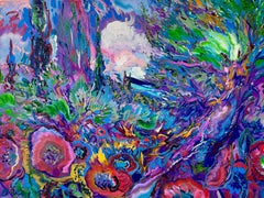 Dmitri Wright - Night Poppies, Painting 2024