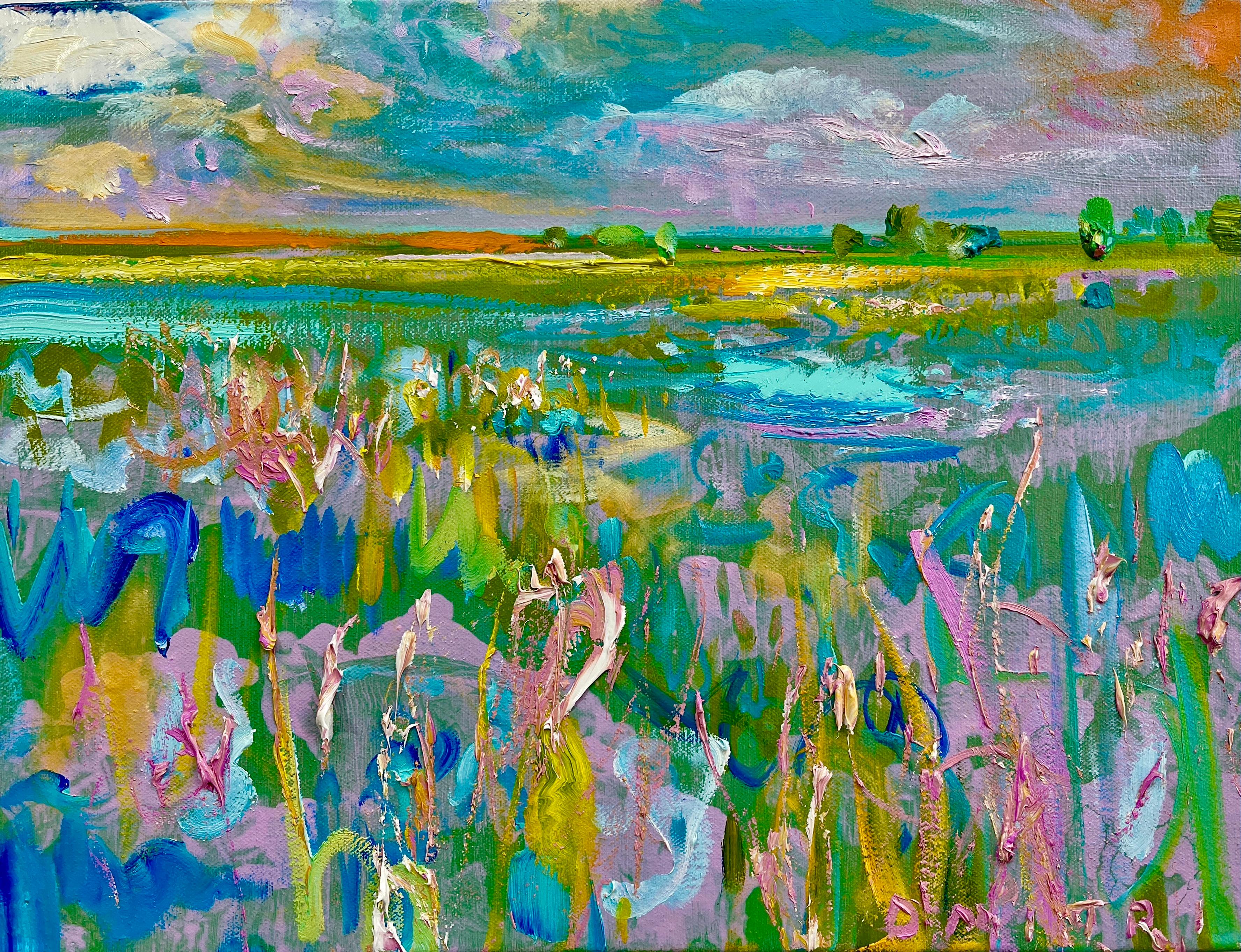 Dmitri Wright - Petite Mind Meadow - Opus Nine, Painting 2024