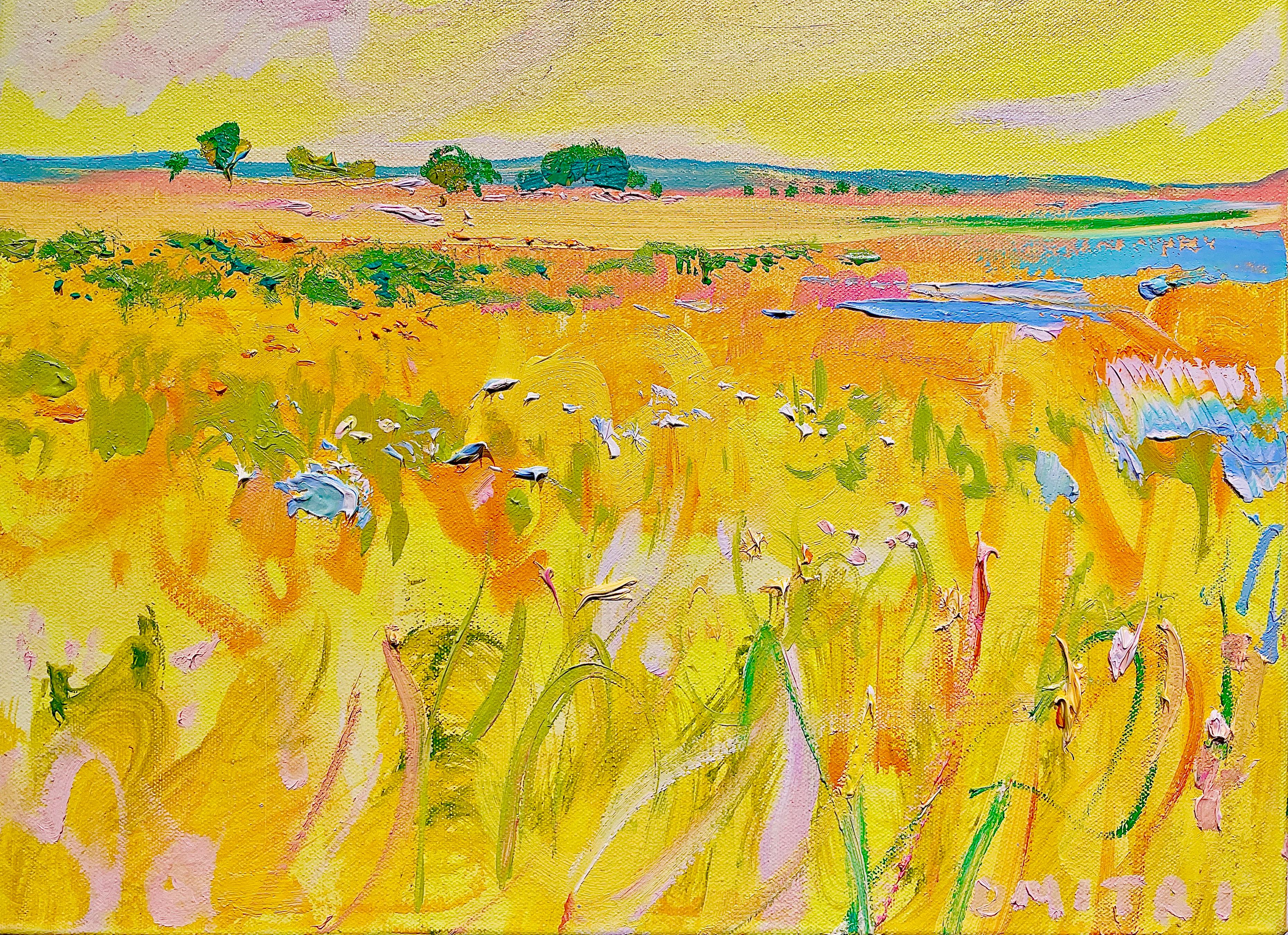 Dmitri Wright - Petite Mind Meadow - Opus Three, Gemälde 2024