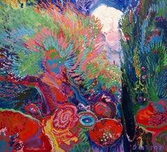Dmitri Wright - Polyphonic Flores Magna, peinture 2018