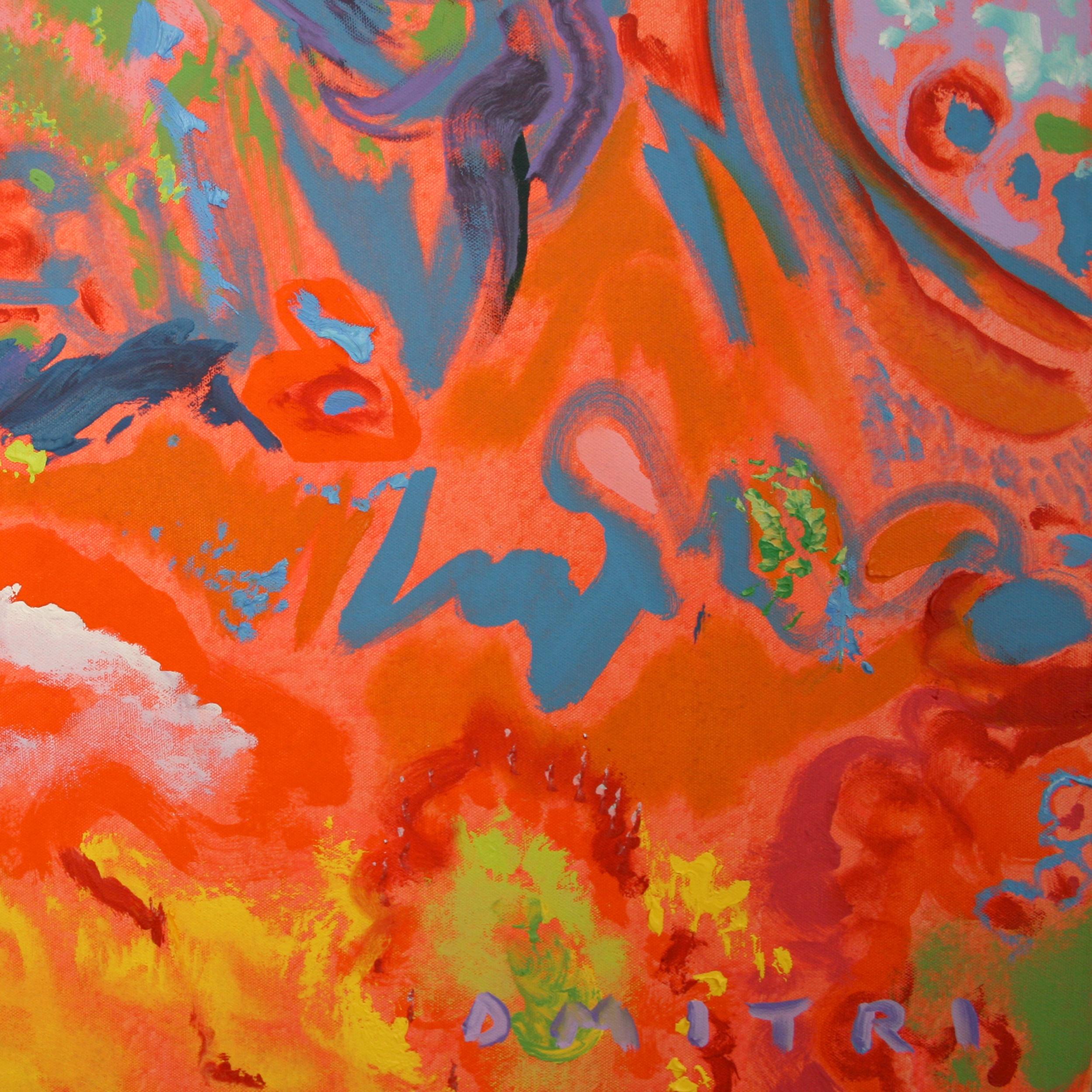 Dmitri Wright - Polyphony Opus 5  Toccata and Fugue, Painting 2017 For Sale 2