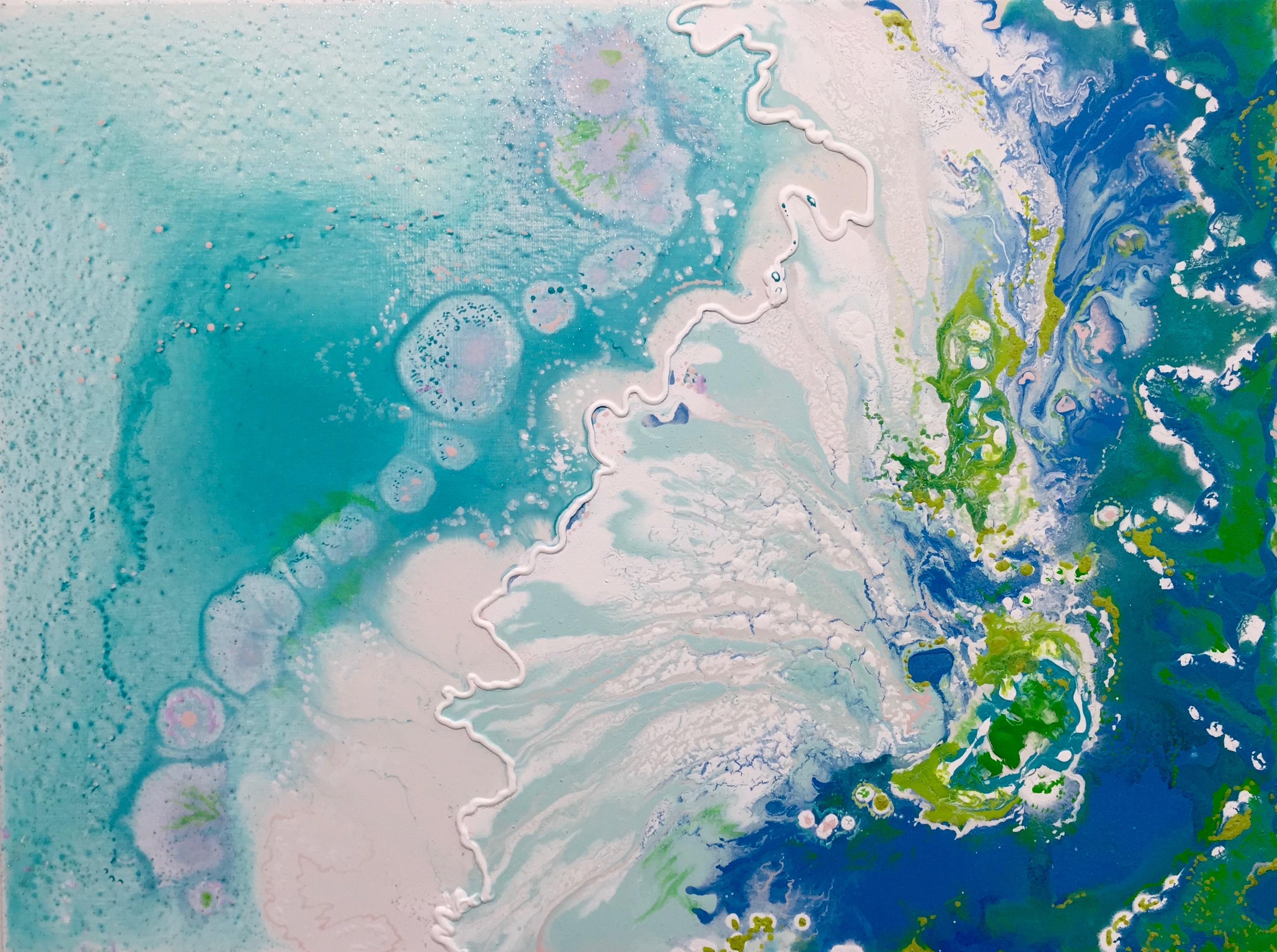 Aquaessence on Canvas

TIDEPOOLS Series:
“[This series] is an ever-changing fluid eco-world that is filled with life. I can not help but reflect upon these tiny systems, a microcosm of the larger cycle of life that which sustains me. These works