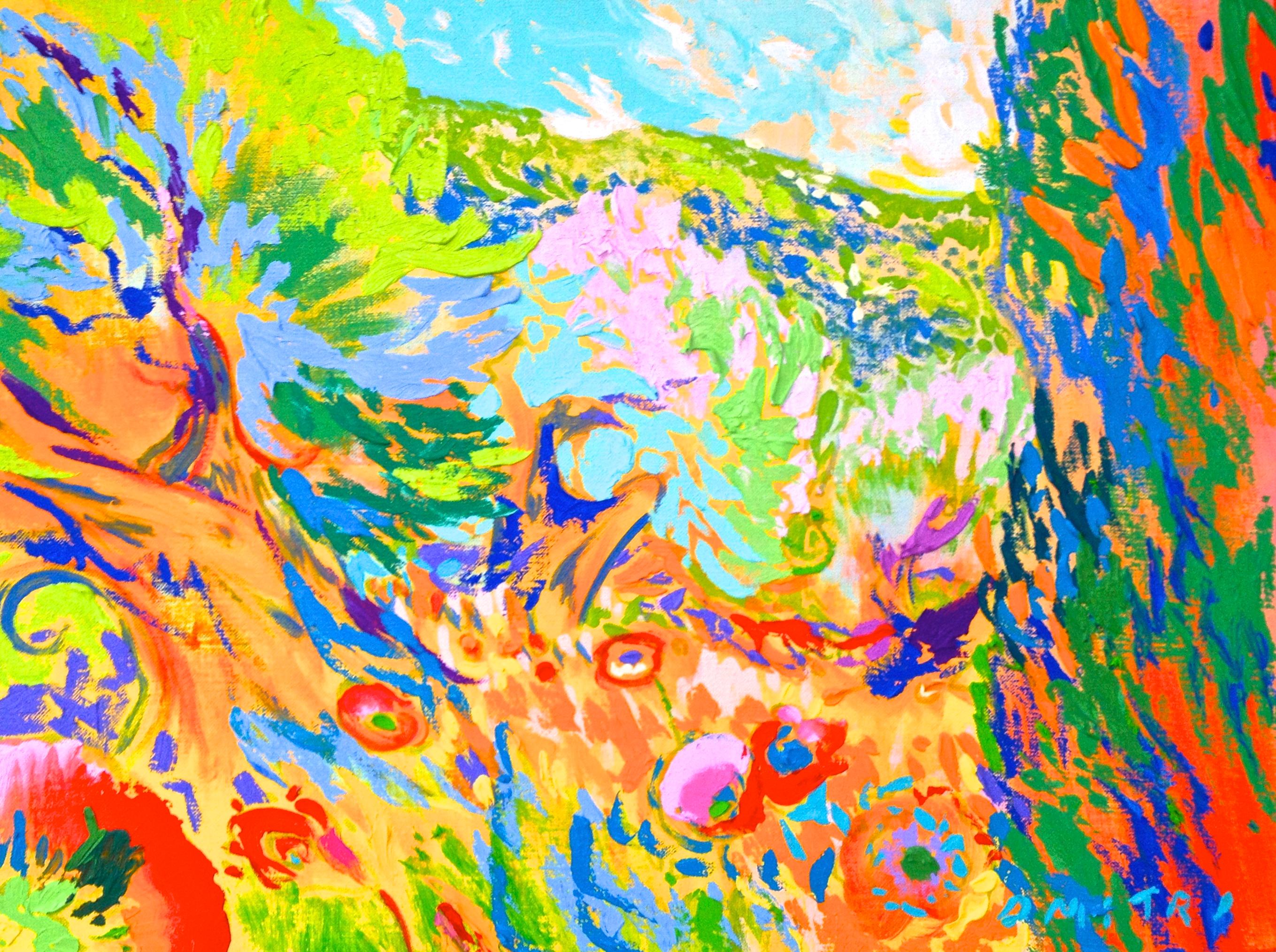 Dmitri Wright - Benedizione della colomba, pittura 2014