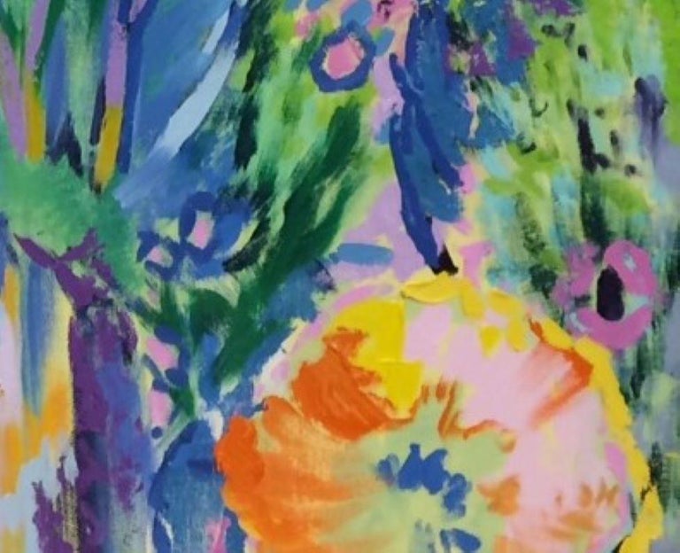 Laudato, Praise, original 30x40 abstract expressionist landscape  - Abstract Expressionist Painting by Dmitri Wright