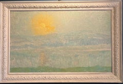 ""Un lever de soleil brillant""  Hauteur de l'huile 100 x 62 cm