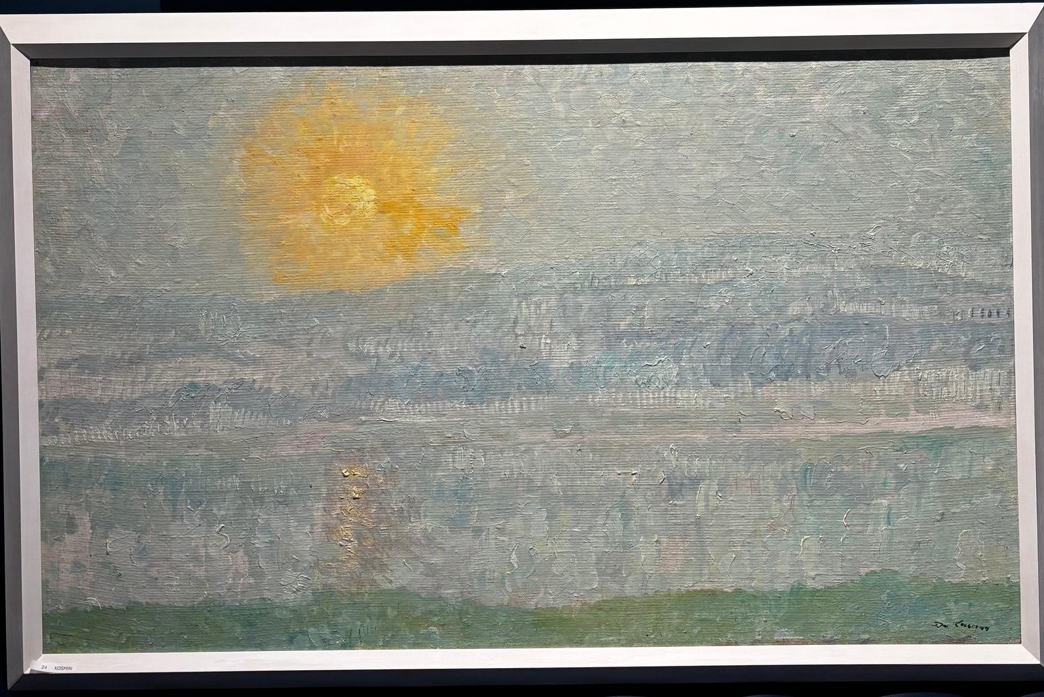 Landscape Painting de Dmitrij Kosmin - "Brillante amanecer"  Óleo cm. 100 x 62