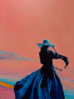 "Azur Sun" Figurative Oil Painting 24" x 20 "inch by Dmitriy Krestniy
