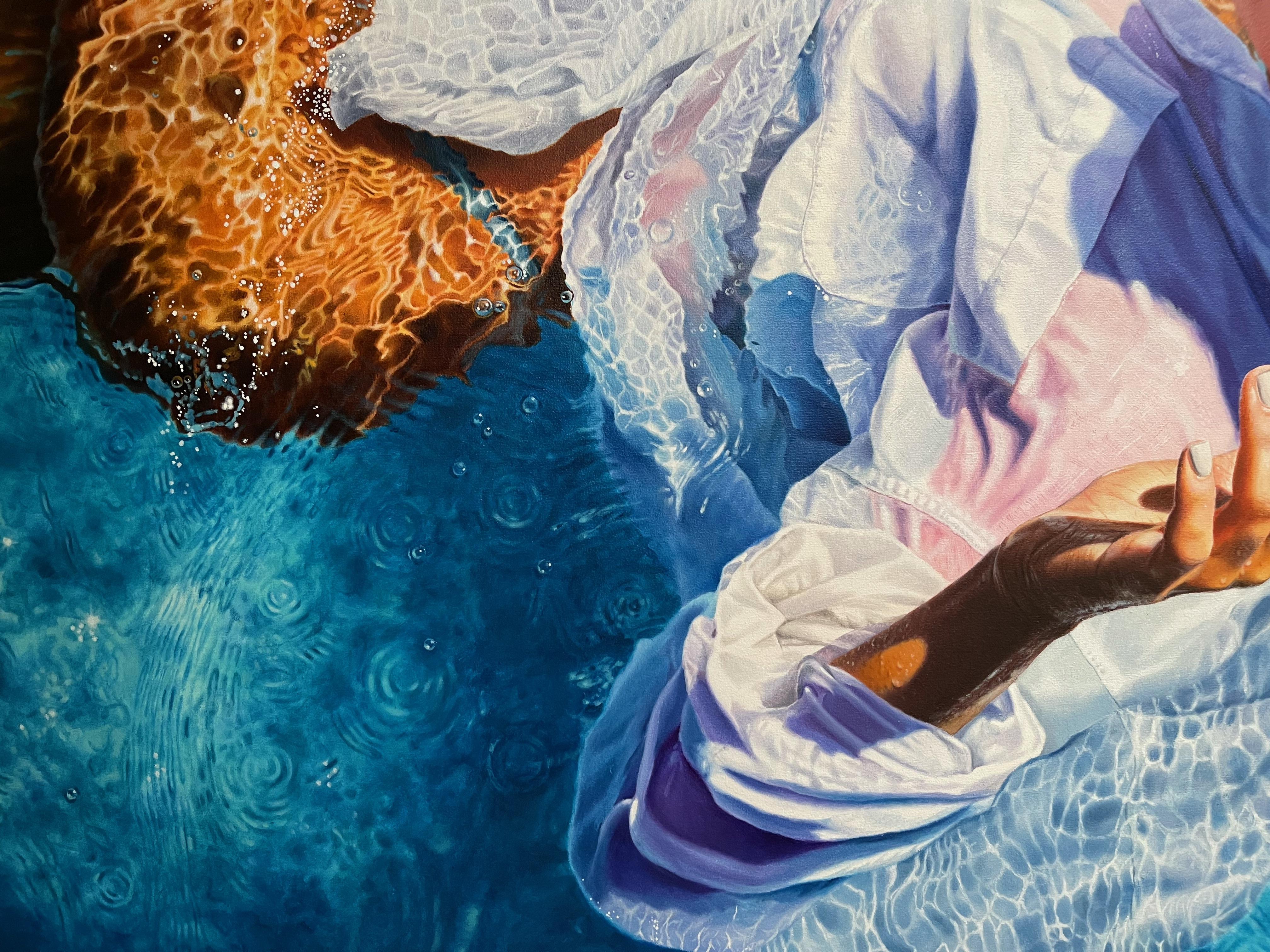 „Evsana“ Ölgemälde auf Leinwand 47“ x 59“ Zoll von Dmitriy Krestniy 4